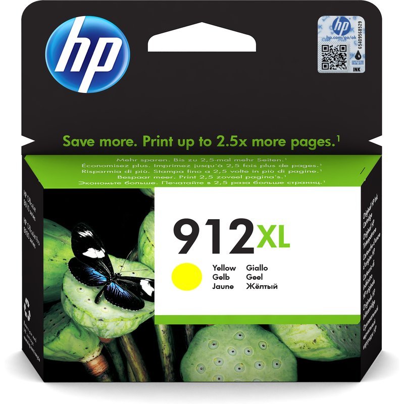 HP 912XL High Yield Yellow Original Ink