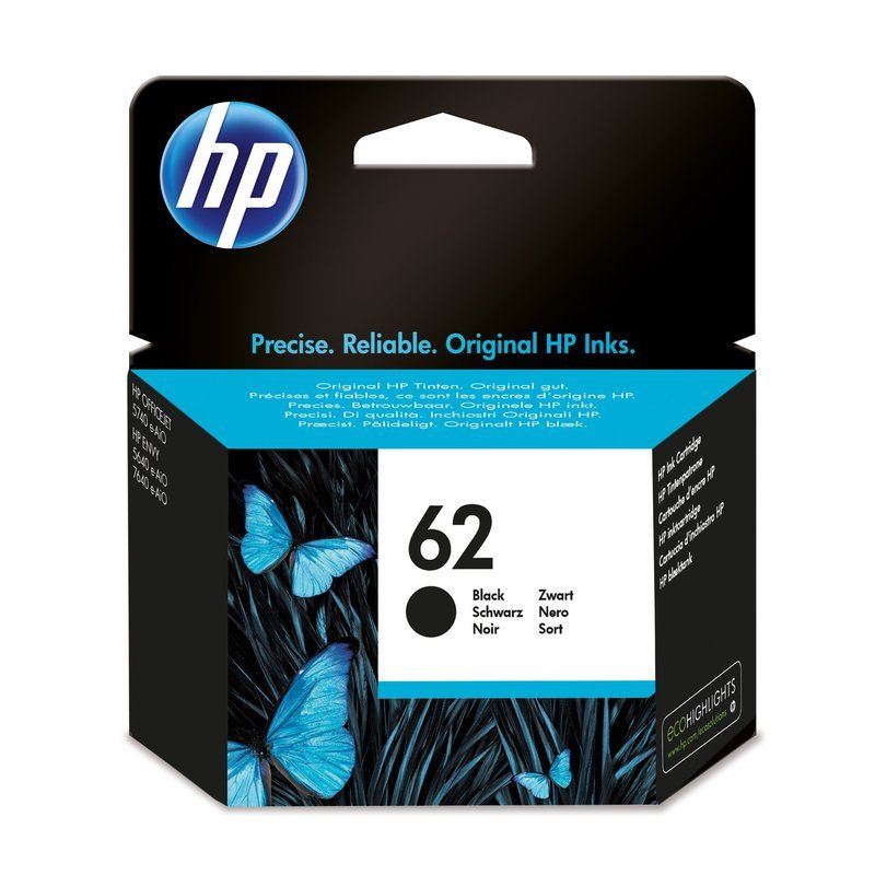 HP 62 Black Original Ink Cartridge - Ink