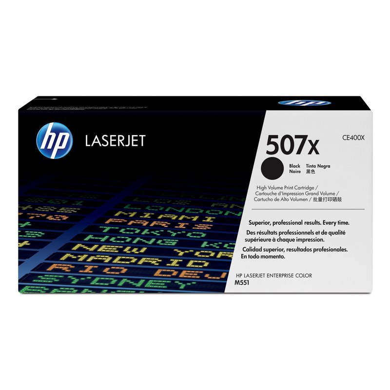 HP 507X Black LaserJet Toner Cartridge -