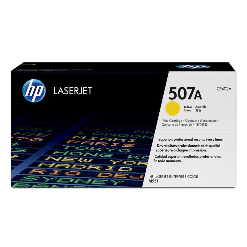 HP 507A Yellow LaserJet Toner Cartridge