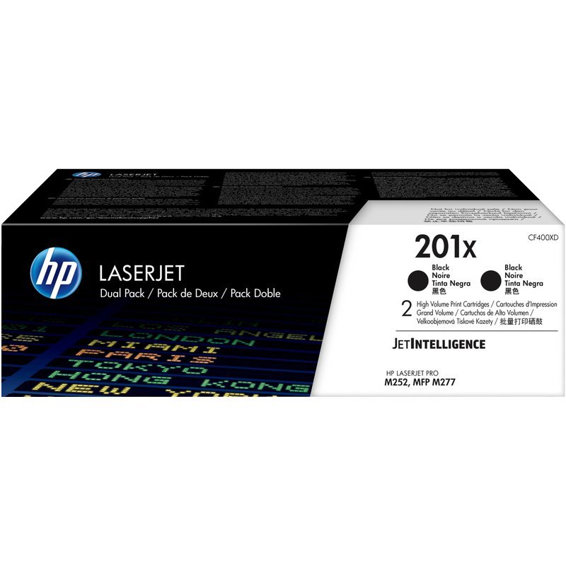 HP 201X Black 2-pack LJ Toner Cartridge