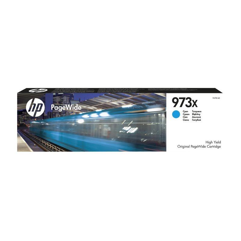 HP 973X Cyan Original PageWide Cartridge
