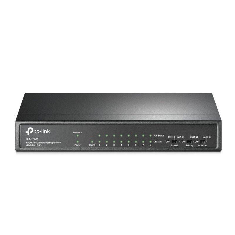 9-Port 10/100 Mbps Desktop Switch with 8